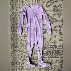 Carters Toddler snuggly soft fleece velour zipper footie pajamas